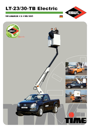 Truck Mounted Telescopic Boom Lifts Versalift LT 23 TB Electric