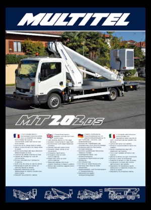 Truck Mounted Telescopic Boom Lifts Multitel MT 202 DS