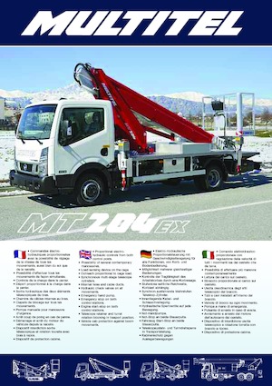 Araç Üstü Teleskopik Bomlu Vinçler Multitel MT 204 EX