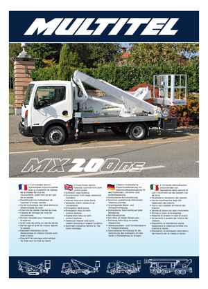 Römork Üstü Mafsallı Bomlu Vinçler Multitel MX 200 DS