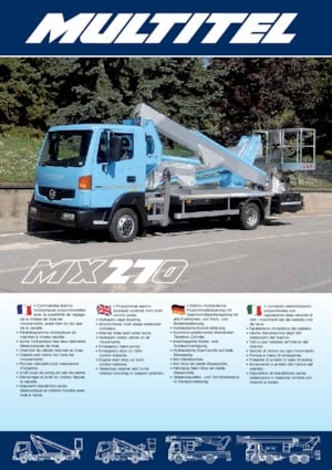 Araç Üstü Teleskopik Bomlu Vinçler Multitel MX 270