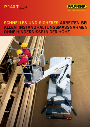 Truck Mounted Telescopic Boom Lifts Palfinger P 140 T