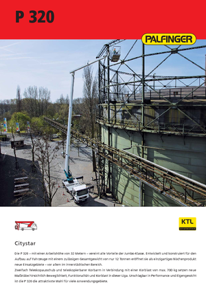 Araç Üstü Teleskopik Bomlu Vinçler Palfinger P 320