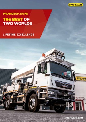 Truck Mounted Telescopic Boom Lifts Palfinger P 370 KS