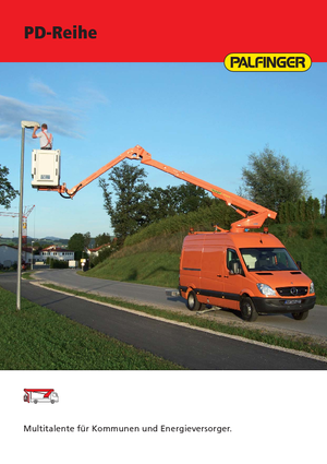 Truck Mounted Telescopic Boom Lifts Palfinger PD 182 V