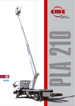 Truck Mounted Telescopic Boom Lifts CMC PLA 210