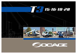 Truck Mounted Telescopic Boom Lifts Socage T 318 ForSte