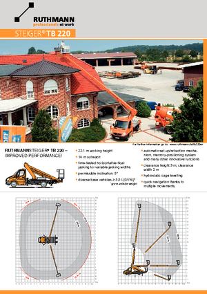 Truck Mounted Telescopic Boom Lifts Ruthmann TB 220 V3