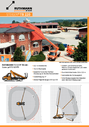 Truck Mounted Telescopic Boom Lifts Ruthmann TB 220 V3