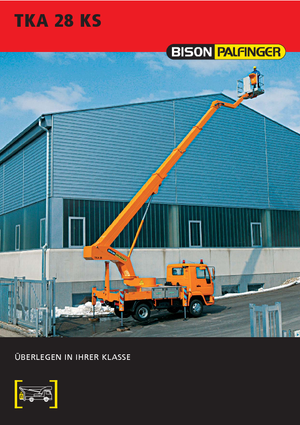 Truck Mounted Telescopic Boom Lifts Bison-Palfinger TKA 28 KS