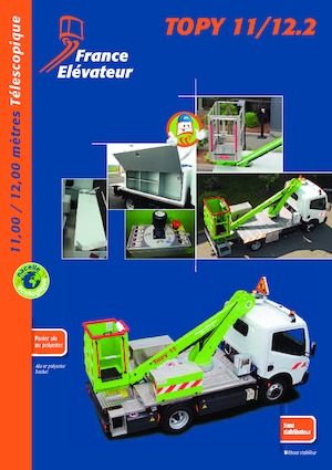 Truck Mounted Telescopic Boom Lifts France Elévateur TOPY 11/2