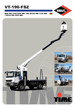 Truck Mounted Telescopic Boom Lifts Versalift VT-190-FSZ