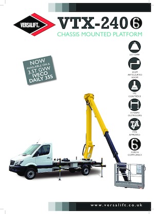 Truck Mounted Telescopic Boom Lifts Versalift VTX-240 