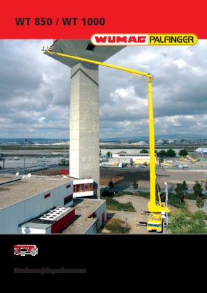 Truck Mounted Telescopic Boom Lifts Palfinger WT 1000