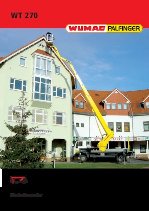 Truck Mounted Telescopic Boom Lifts Palfinger WT 270