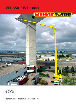 Truck Mounted Telescopic Boom Lifts Wumag-Palfinger WT 1000