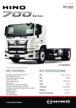 Truck Tractors - Tractor Units Hino 700 FH 1832 4x2
