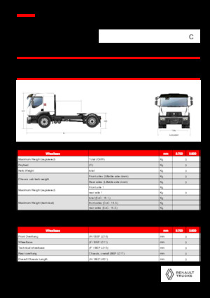 Tarktör parçaları Renault C CAB2300 460 4X2 T E6