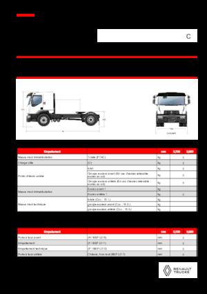 Tarktör parçaları Renault C CAB2300 460 4X2 T E6
