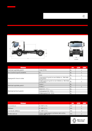 Tarktör parçaları Renault C CAB2300 460 4X2 T E6