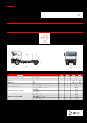 Truck Tractors - Tractor Units Renault C T4X2 11L E6