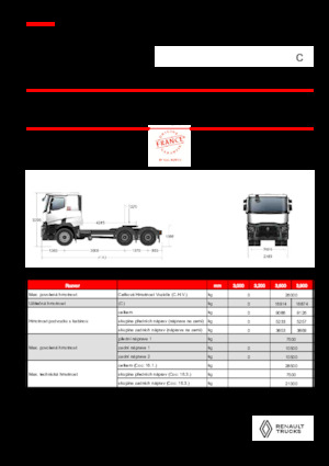 Truck Tractors - Tractor Units Renault C T6X4 13L E6