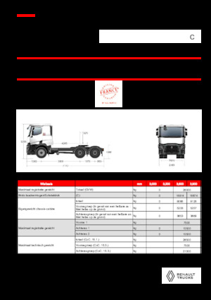 Truck Tractors - Tractor Units Renault C T6X4 13L E6