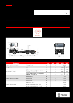 Tarktör parçaları Renault C T6X4 OFF ROAD 13L E6