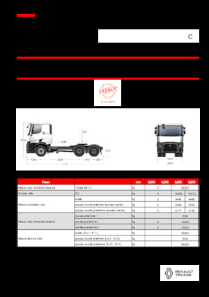 Tarktör parçaları Renault C T6X4 OFF ROAD 13L E6