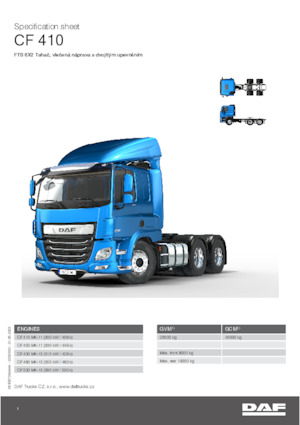 Tarktör parçaları DAF CF 410 FTS