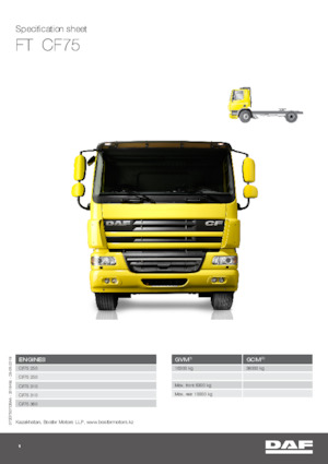 Tarktör parçaları DAF CF 75.310 FT
