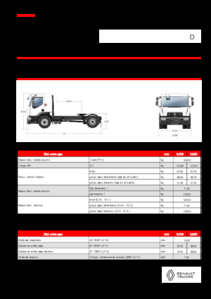 Tarktör parçaları Renault D 19 WIDE 4X2 T 460 E6
