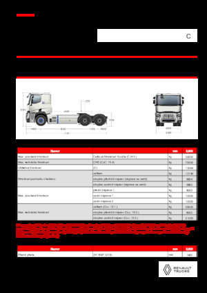 Tarktör parçaları Renault E-TECH C - T6x4 ROAD