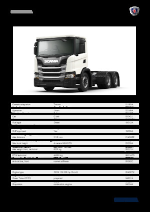 Truck Tractors - Tractor Units Scania G 280 A6x4NA