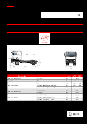 Truck Tractors - Tractor Units Renault K T4X2 HEAVY 13L E6