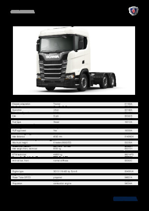 Truck Tractors - Tractor Units Scania S 420 A6x2/2NA