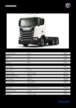 Tarktör parçaları Scania S 420 A6x2NA