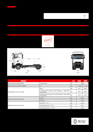 Truck Tractors - Tractor Units Renault T HIGH T4X2 13L E6