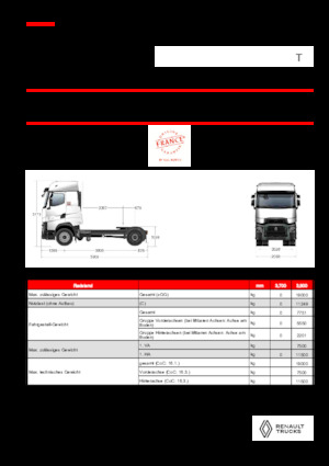 Truck Tractors - Tractor Units Renault T HIGH T4X2 LOW 13L E6