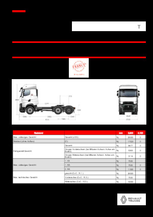 Tarktör parçaları Renault T HIGH T6X2 PUSHER 13L E6