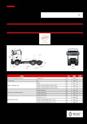 Truck Tractors - Tractor Units Renault T HIGH T6X2 PUSHER 13L E6