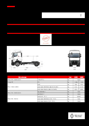 Tarktör parçaları Renault T T4X2 11L E6