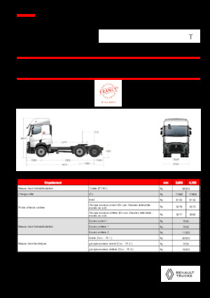 Truck Tractors - Tractor Units Renault T T6X2 PUSHER 13L E6