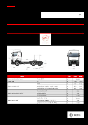 Truck Tractors - Tractor Units Renault T T6X2 PUSHER 13L E6