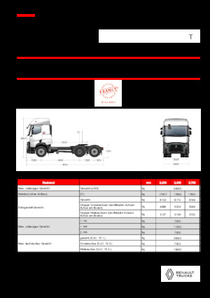 Tarktör parçaları Renault T T6X2 TAG 13L E6