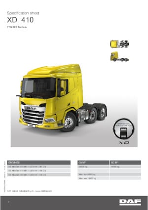 Truck Tractors - Tractor Units DAF XD 370 FTG