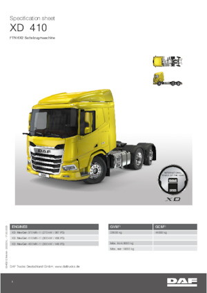 Truck Tractors - Tractor Units DAF XD 370 FTN