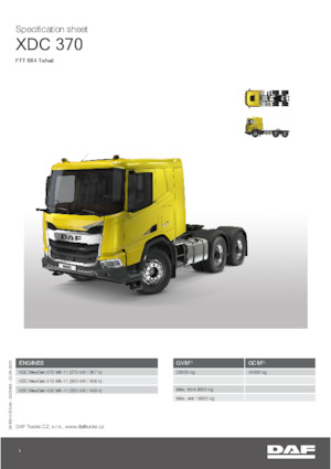 Truck Tractors - Tractor Units DAF XDC 410 FTT