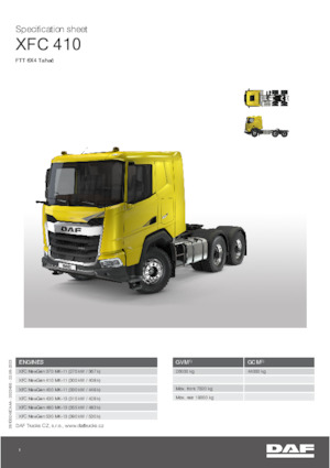 Truck Tractors - Tractor Units DAF XFC 370 FTT