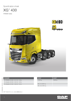 Truck Tractors - Tractor Units DAF XG+ 480 FTM